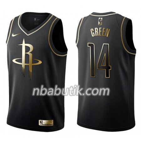 NBA Mænd Trøje Houston Rockets Gerald Green 14 Nike Sort Golden Edition Swingman